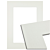 Passe-partout - Gebroken wit met witte kern