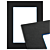 Passe-partout - Zwart met blauwe kern
