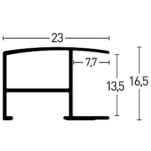 Wissellijst Marimba, 40x40cm