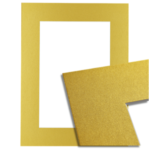 Passe-partout - Metallic Goud - Witte kern