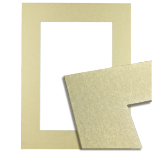 Passe-partout - Metallic Champagne Goud - Witte Kern