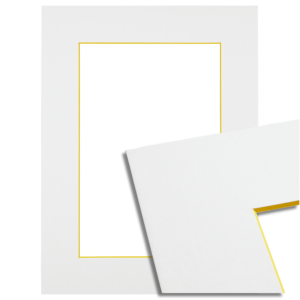 Passe-partout - Wit met gele kern