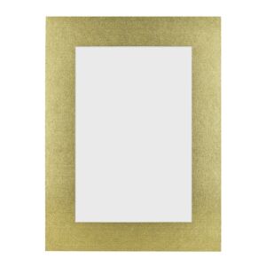 Passe-partout - Metalic goud met witte kern, 50x70cm