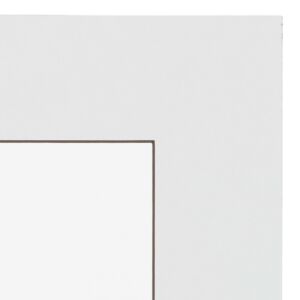 Passe-partout - Wit met donkerbruine kern, 50x70cm