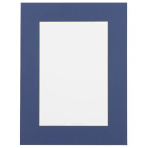 Passe-partout - Blauw met gele kern, 29,7x42cm(a3)