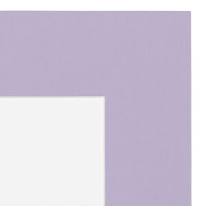 Passe-partout - Lavendel paars met witte kern, 70x70cm