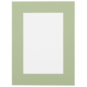 Passe-partout - Zacht groen met witte kern, 30x45cm
