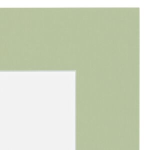 Passe-partout - Zacht groen met witte kern, 30x45cm