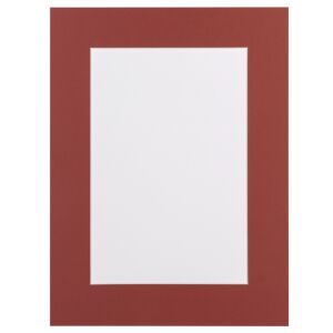 Passe-partout - Roodbruin met witte kern, 50x70cm