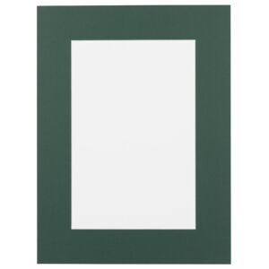 Passe-partout - Jenever groen / donkergroen met witte kern, 50x70cm