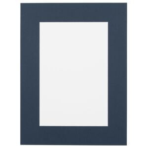 Passe-partout - Staalblauw met witte kern, 70x70cm