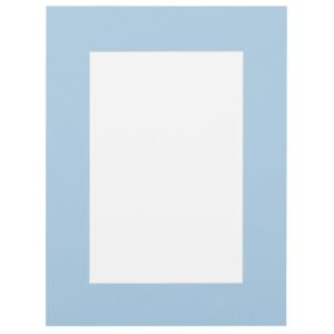 Passe-partout - Hemelsblauw met witte kern, 70x70cm