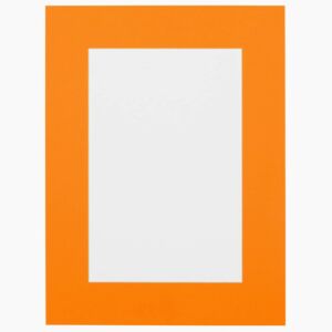 Passe-partout - Oranje met witte kern, 50x70cm