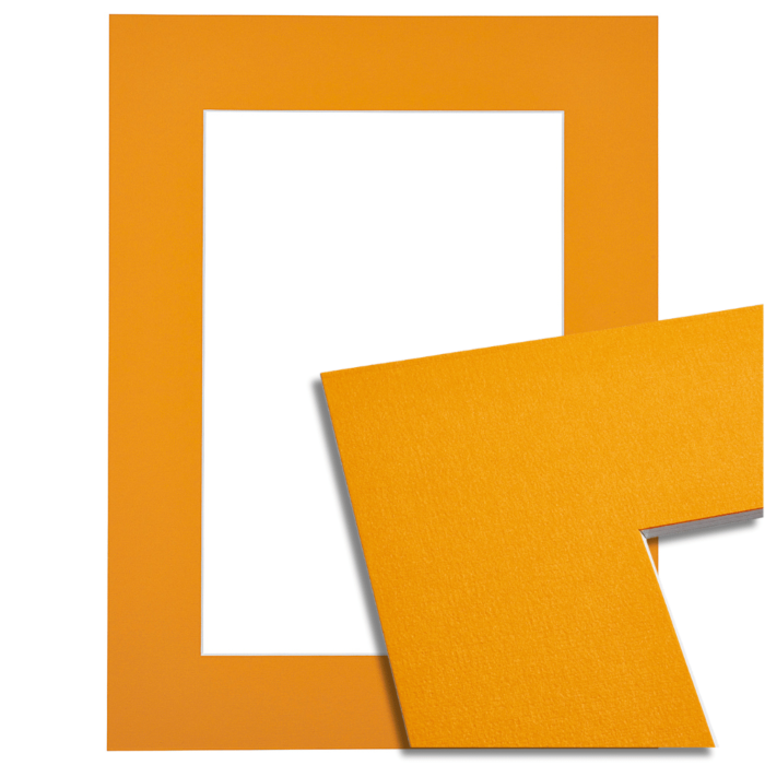 Passe-partout - Oranje met witte kern