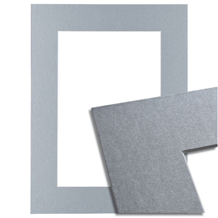 Passe-partout - Metallic Zilver - Witte Kern