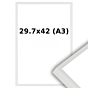 Aluminium Wissellijst A3 29.7x 42 Wit - Helder Glas - Professional 