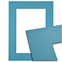 Passe-partout - Pacific Blauw - Witte Kern