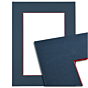 Passe-partout - Blauw met rode kern