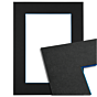 Passe-partout - Zwart met blauwe kern