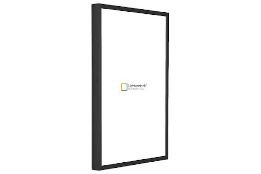 zwarte aluminium wissellijst in A4-formaat (21x29.7 cm), geschikt voor diploma’s, certificaten en foto’s.
